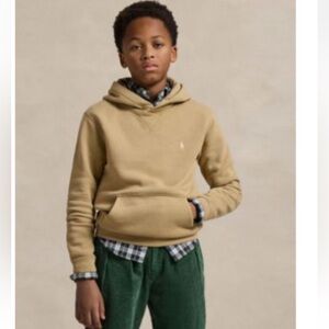 POLO RALPH LAUREN Big Boys Fleece Hoodie,‎ Size SMALL (8/10)